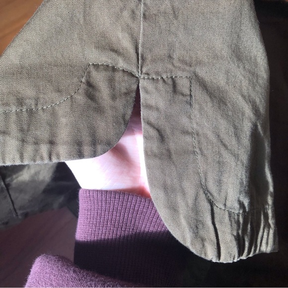 Crop blouse Defrost size M medium dark green style army, baggy, streetwear - Picture 10 of 10